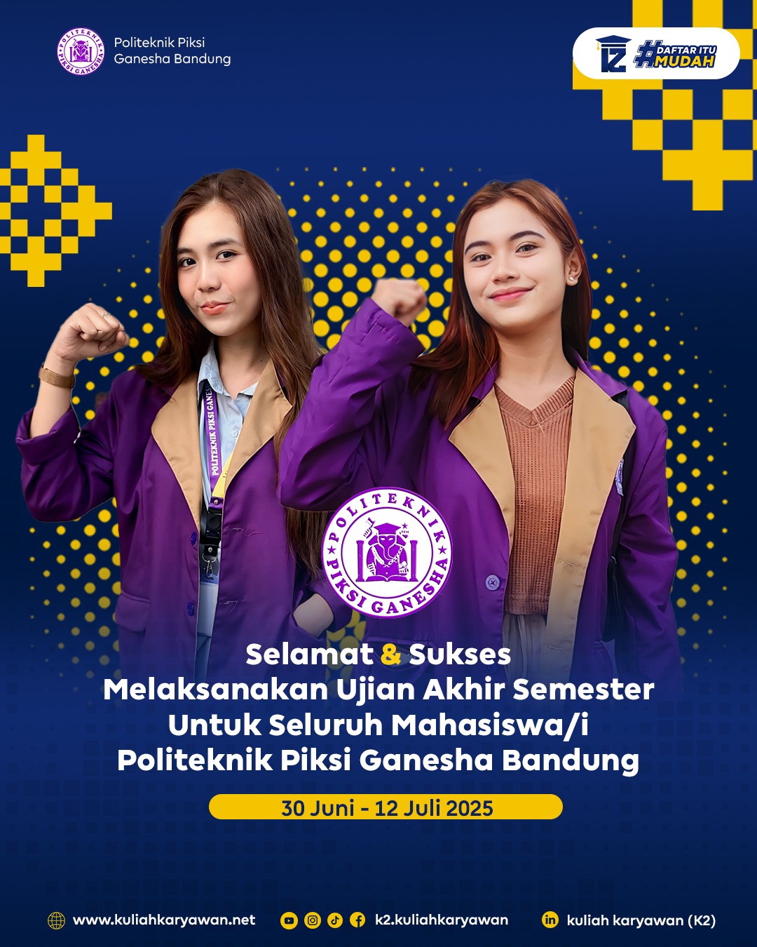 POLITEKNIK PIKSI GANESHA LAKSANAKAN UJIAN AKHIR SEMESTER